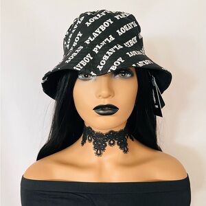 NWT Reversible 🖤 “Playboy” 🤍 Bucket Hat - Great Gift!